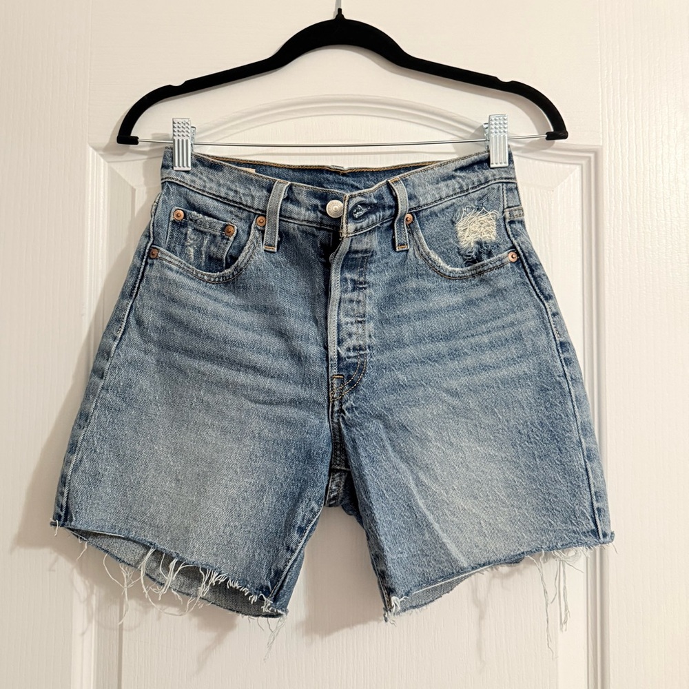 Levi Strauss Classic Blue Denim Women's Shorts